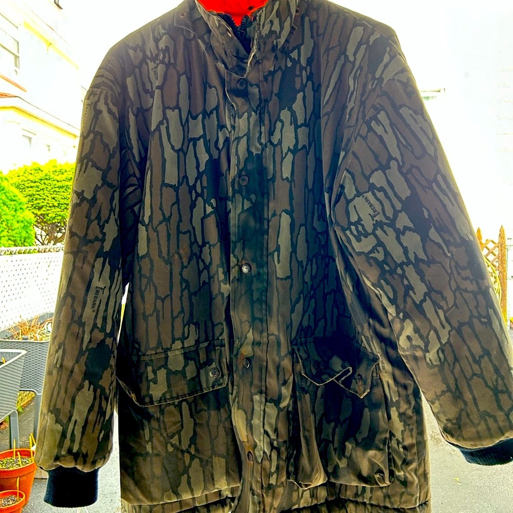 Classic Black Military Hunting Field Jacket, size Medium